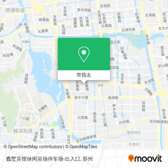 蠡墅宾馆休闲浴场停车场-出入口地图