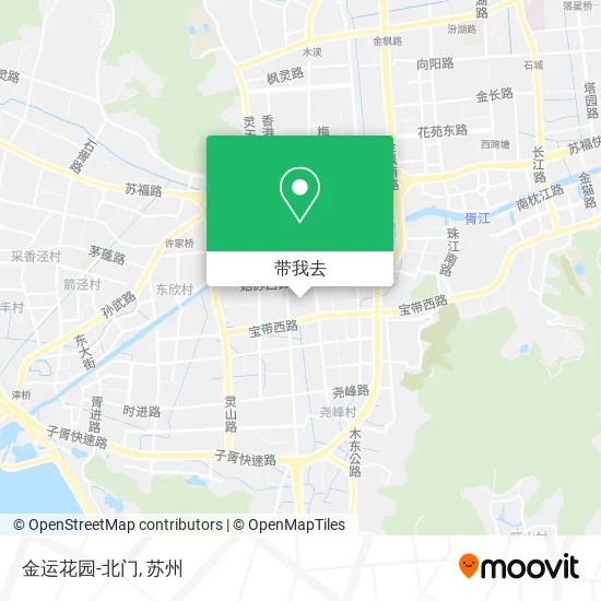 金运花园-北门地图