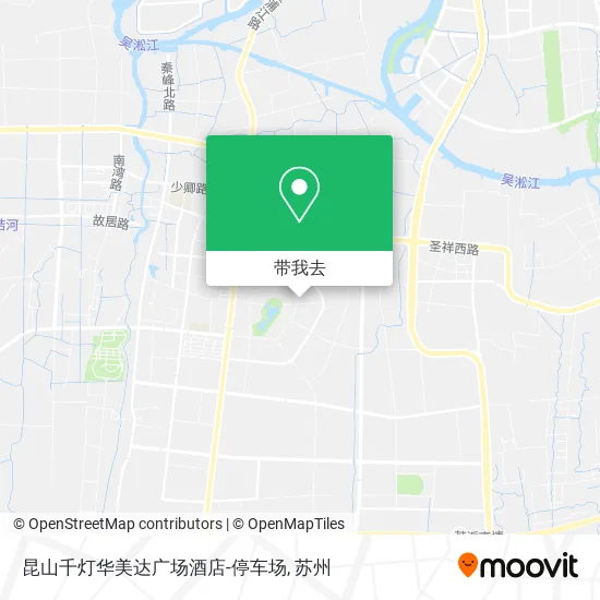昆山千灯华美达广场酒店-停车场地图