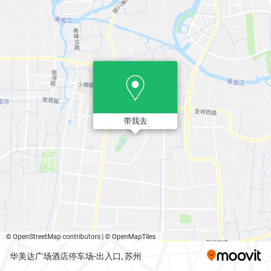 华美达广场酒店停车场-出入口地图