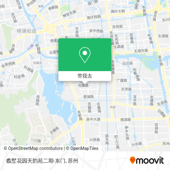 蠡墅花园天韵苑二期-东门地图