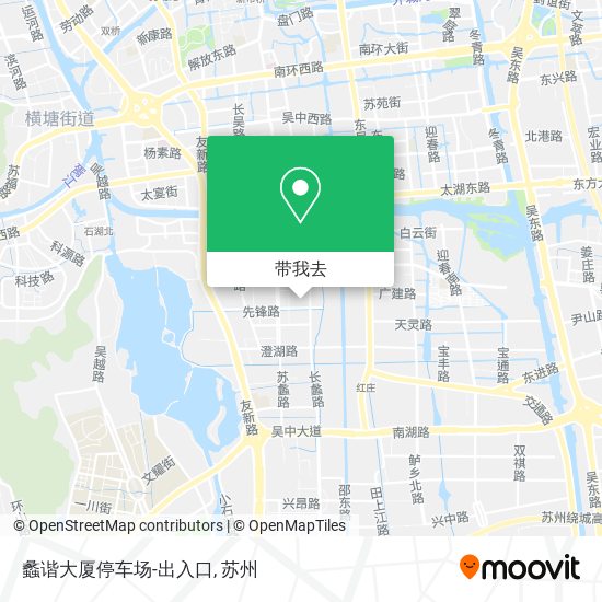 蠡谐大厦停车场-出入口地图