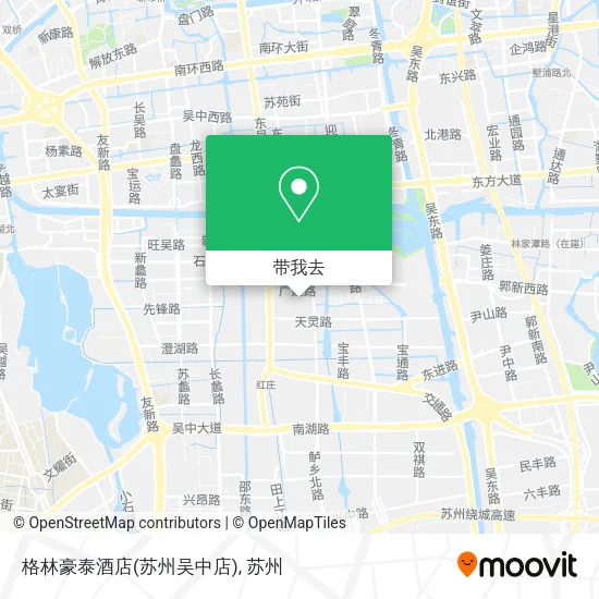 格林豪泰酒店(苏州吴中店)地图