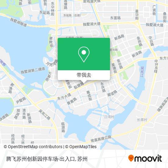 腾飞苏州创新园停车场-出入口地图