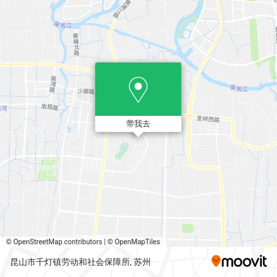 昆山市千灯镇劳动和社会保障所地图