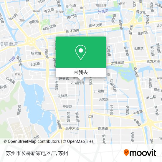 苏州市长桥新家电器厂地图