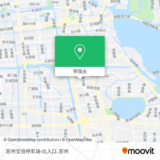 苏州宝信停车场-出入口地图