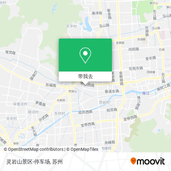 灵岩山景区-停车场地图