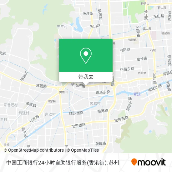 中国工商银行24小时自助银行服务(香港街)地图