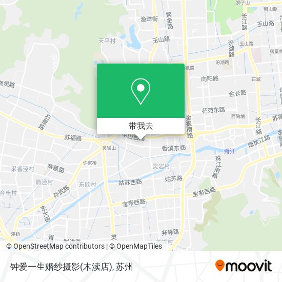 钟爱一生婚纱摄影(木渎店)地图