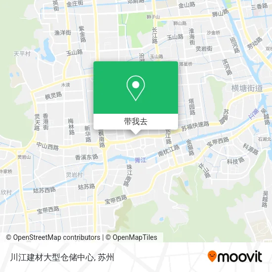 川江建材大型仓储中心地图