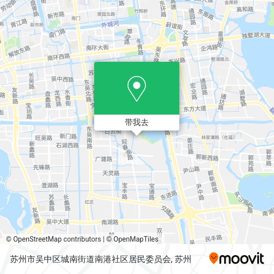 苏州市吴中区城南街道南港社区居民委员会地图