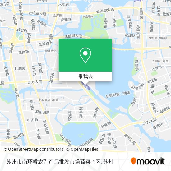 苏州市南环桥农副产品批发市场蔬菜-1区地图