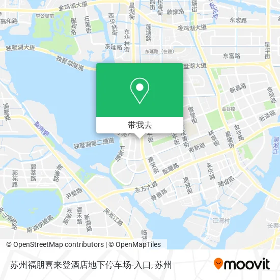 苏州福朋喜来登酒店地下停车场-入口地图