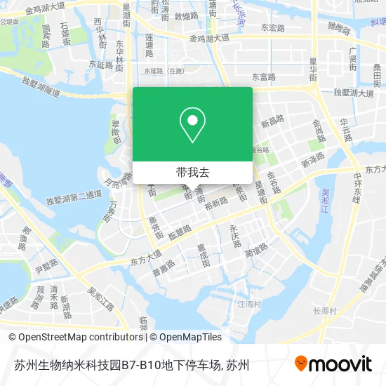 苏州生物纳米科技园B7-B10地下停车场地图