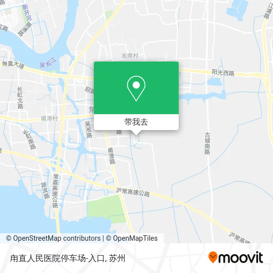 甪直人民医院停车场-入口地图