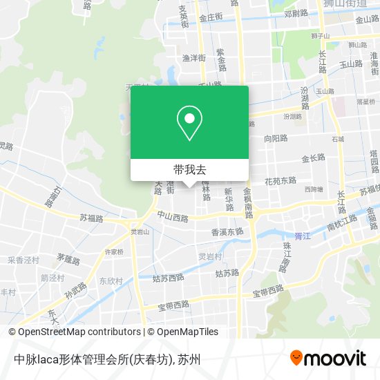 中脉laca形体管理会所(庆春坊)地图