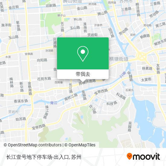 长江壹号地下停车场-出入口地图