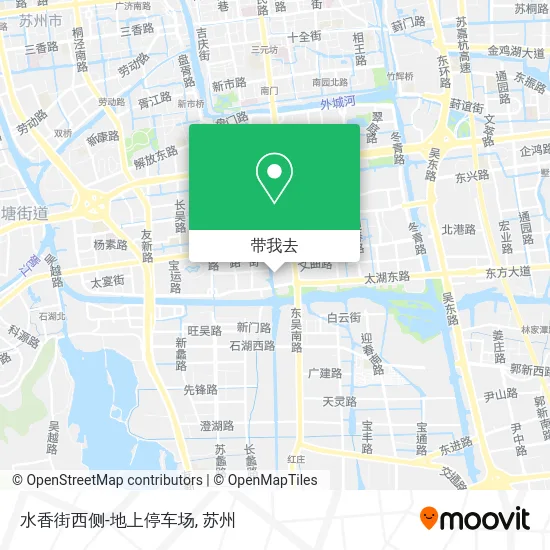 水香街西侧-地上停车场地图