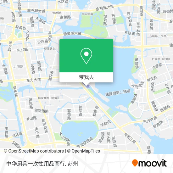 中华厨具一次性用品商行地图
