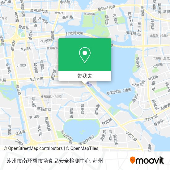 苏州市南环桥市场食品安全检测中心地图
