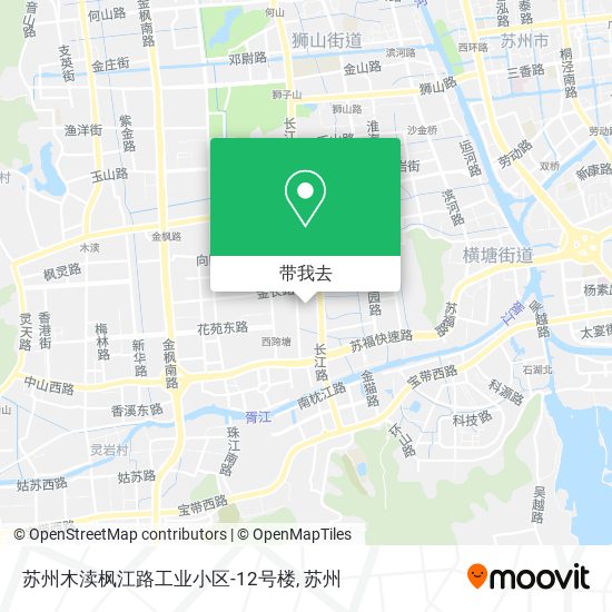 苏州木渎枫江路工业小区-12号楼地图