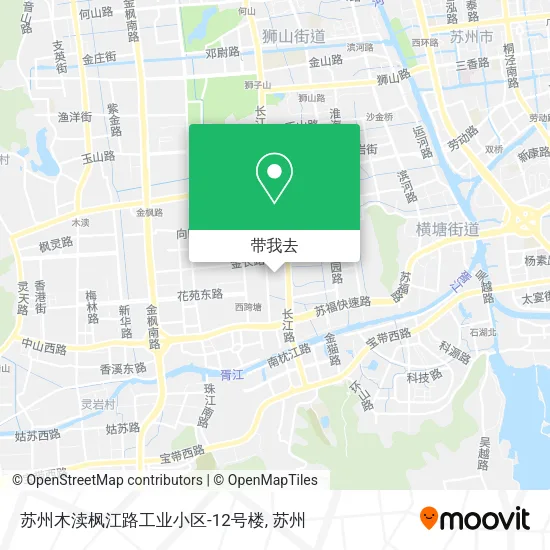 苏州木渎枫江路工业小区-12号楼地图