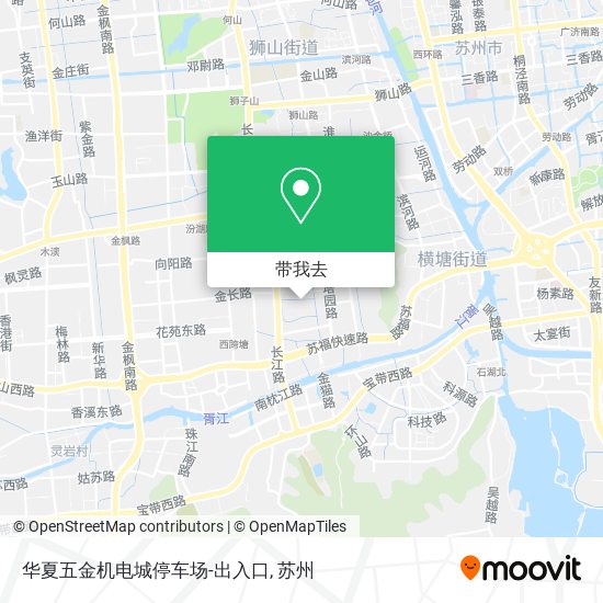 华夏五金机电城停车场-出入口地图