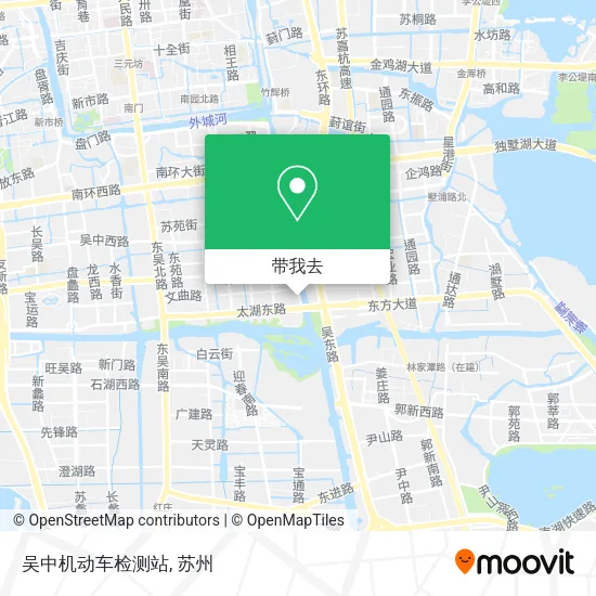吴中机动车检测站地图
