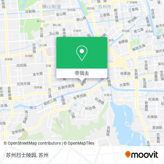 苏州烈士陵园地图