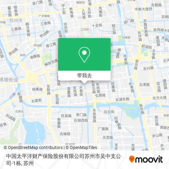 中国太平洋财产保险股份有限公司苏州市吴中支公司-1栋地图