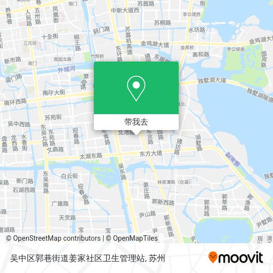 吴中区郭巷街道姜家社区卫生管理站地图