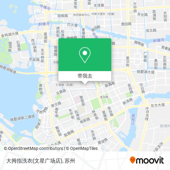 大拇指洗衣(文星广场店)地图