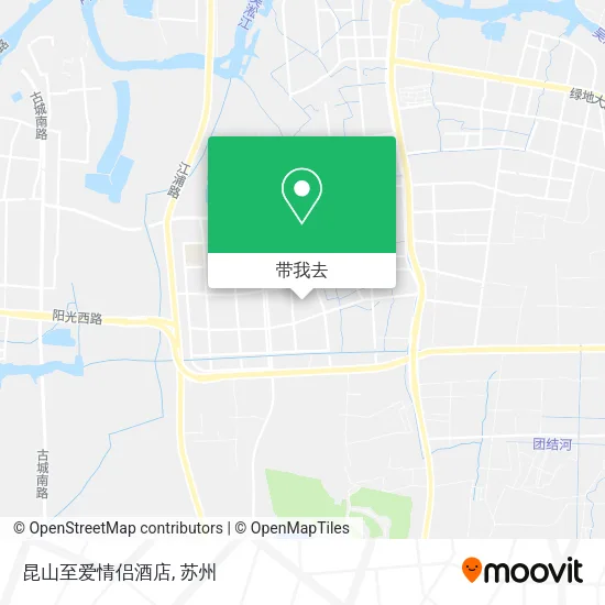 昆山至爱情侣酒店地图