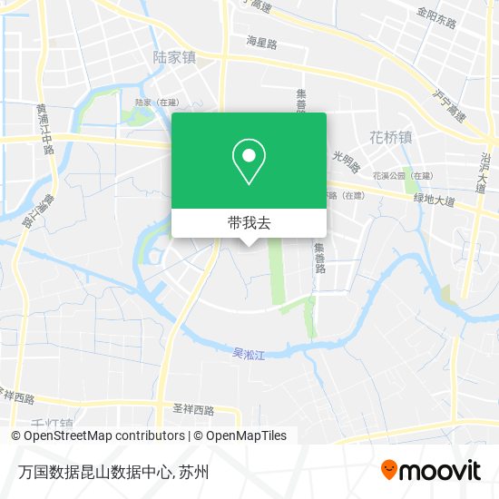 万国数据昆山数据中心地图