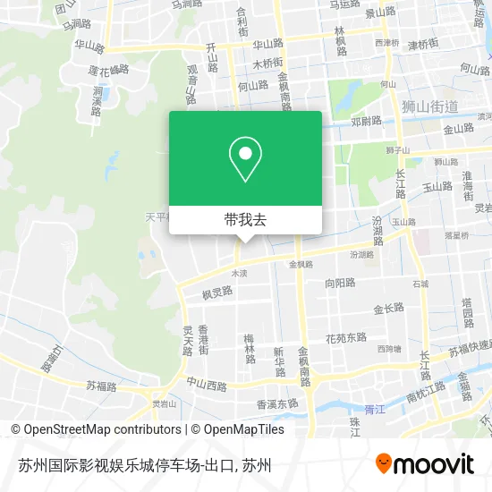 苏州国际影视娱乐城停车场-出口地图