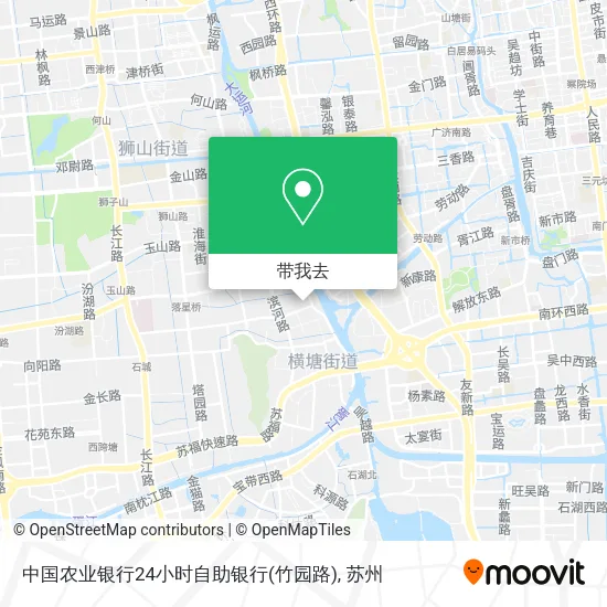 中国农业银行24小时自助银行(竹园路)地图