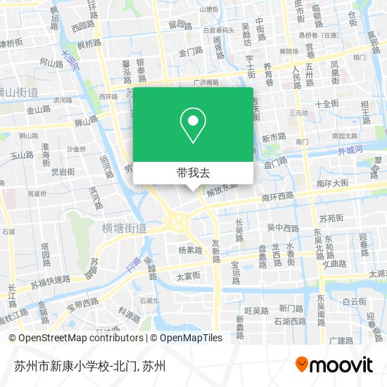 苏州市新康小学校-北门地图