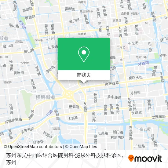 苏州东吴中西医结合医院男科-泌尿外科皮肤科诊区地图