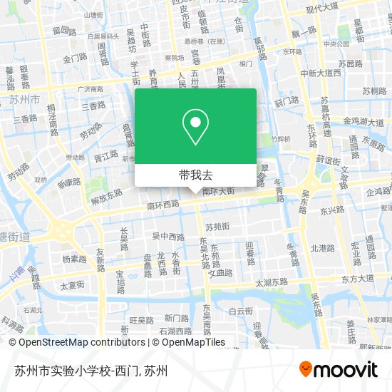 苏州市实验小学校-西门地图