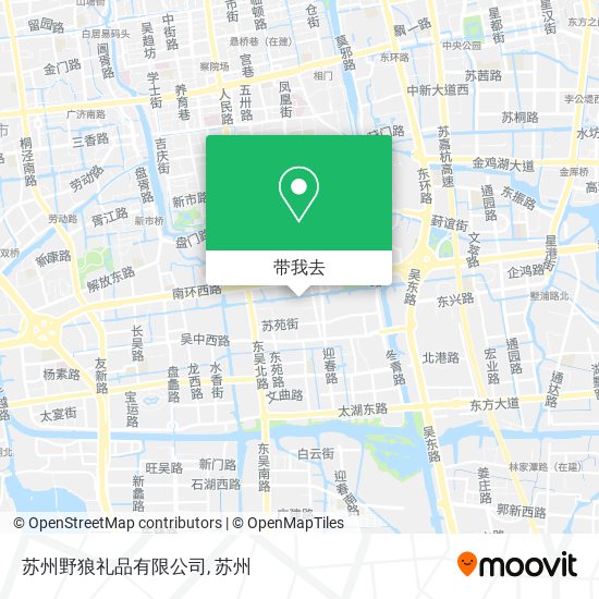 苏州野狼礼品有限公司地图
