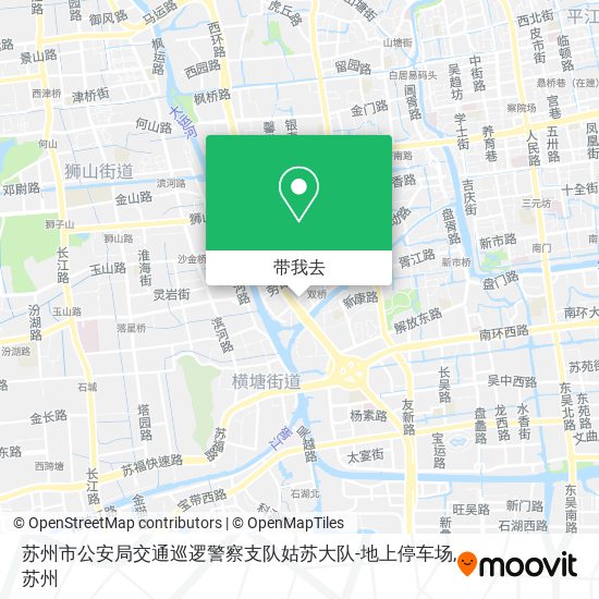 苏州市公安局交通巡逻警察支队姑苏大队-地上停车场地图