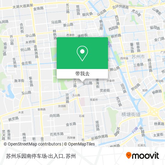 苏州乐园南停车场-出入口地图