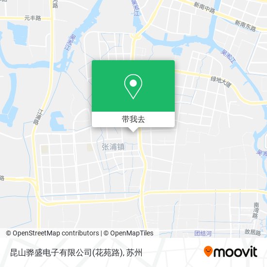 昆山骅盛电子有限公司(花苑路)地图