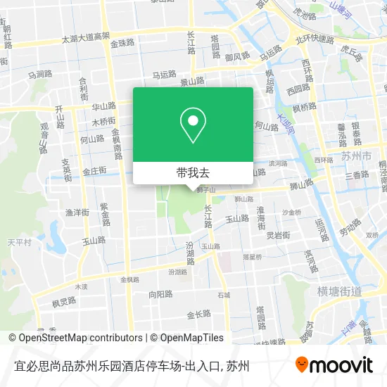 宜必思尚品苏州乐园酒店停车场-出入口地图