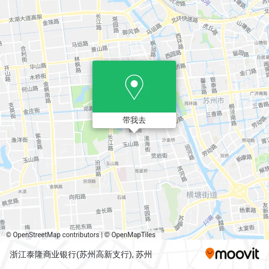 浙江泰隆商业银行(苏州高新支行)地图