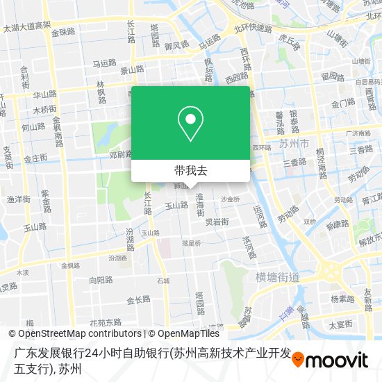 广东发展银行24小时自助银行(苏州高新技术产业开发五支行)地图