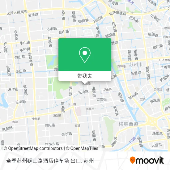 全季苏州狮山路酒店停车场-出口地图