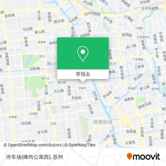 停车场(峰尚公寓西)地图