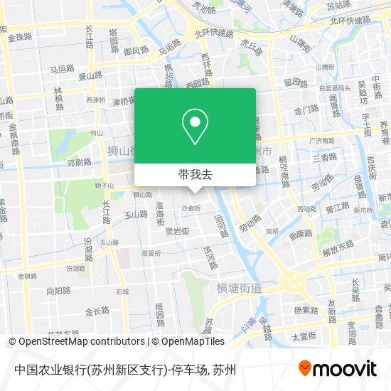 中国农业银行(苏州新区支行)-停车场地图
